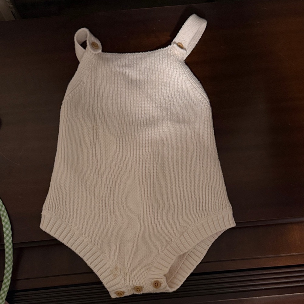 Cream Knit Kids One Piece